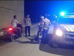 Antisipasi Kejahatan, Polsek Lambu Kibang Tingkatkan Patroli Malam untuk Cegah Gangguan Kamtibmas