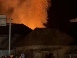 Kebakaran Hebat di Desa Purun – Penukal, 1 Rumah Warga Ludes
