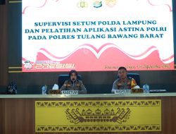 Supervisi Setum Polda Lampung ke Polres Tulang Bawang Barat Untuk Meningkatkan Tata Persuratan Dinas Polri