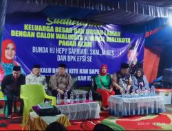 Paslon Wako dan Wawako Pagar Alam, Hepy-Efsi, Silaturahmi dengan Warga Tinggihari