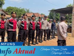 Satgas Ops 2 OMPK 2024 Polres Tulang Bawang Amankan Kampanye Salah Satu Paslon di Menggala