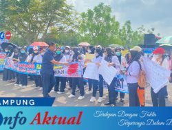 Polres Tulang Bawang Barat laksanakan Pengamanan kegiatan Audiensi Forum Komunikasi Honorer Tenaga Kesehatan dan Non Tenaga Kesehatan