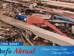 Gelombang Pasang Hantam Pesisir Air Bangis, Puluhan Perahu Nelayan Hancur