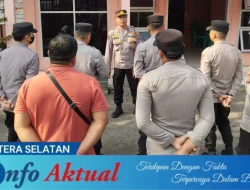 Polres Muara Enim Laksanakan Pengamanan 24 Jam di Kantor KPU, Bawaslu, dan Gudang Logistik