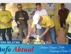 Peringatan HUT Partai Golkar ke-60 di OKU, Senam Bersama Hingga Pemecahan Rekor MURI