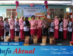 Wakapolres Pematangsiantar Pimpin Upacara Hari Guru Nasional ke-79 di TK Kemala Bhayangkari 06