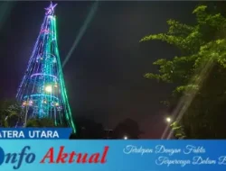 Ikon Pohon Terang 39,5 Meter di Pematangsiantar Siap Menyala Sambut Natal 2024
