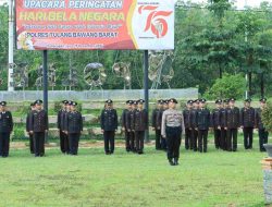 Polres Tulang Bawang Barat Gelar Upacara Peringatan Hari Bela Negara ke-76 Tahun 2024