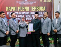 KIP Aceh Barat Tetapkan Tarmizi-Said Sebagai Bupati dan Wakil Bupati Terpilih 2024
