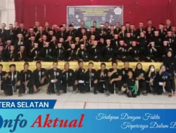 68 Siswa PSHT Ranting Peninjauan Cabang OKU Sukses Ikuti Ujian Kenaikan Sabuk