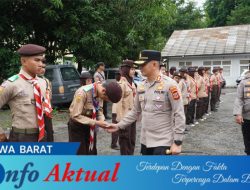 Tekankan Peran dalam Harkamtibmas, Kapolres Ciko Cek Latihan Saka Bhayangkara