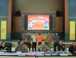 Rugikan Negara Rp.Rp272.499.664 Juta, Polres Tulang Bawang Barat Gelar Konferensi Pers Tindak Pidana Korupsi APBTiyuh