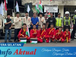 Pemuda Muhammadiyah Lahat Gelar Aksi Damai Bela Palestina, Serukan Boikot Produk Israel