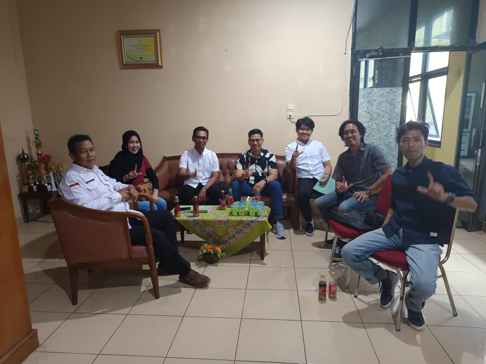 Audiensi Dana Kematian di ruangan Kesra Kabupaten Lahat bersama Staco Asuransi Mandiri dan Polres Lahat