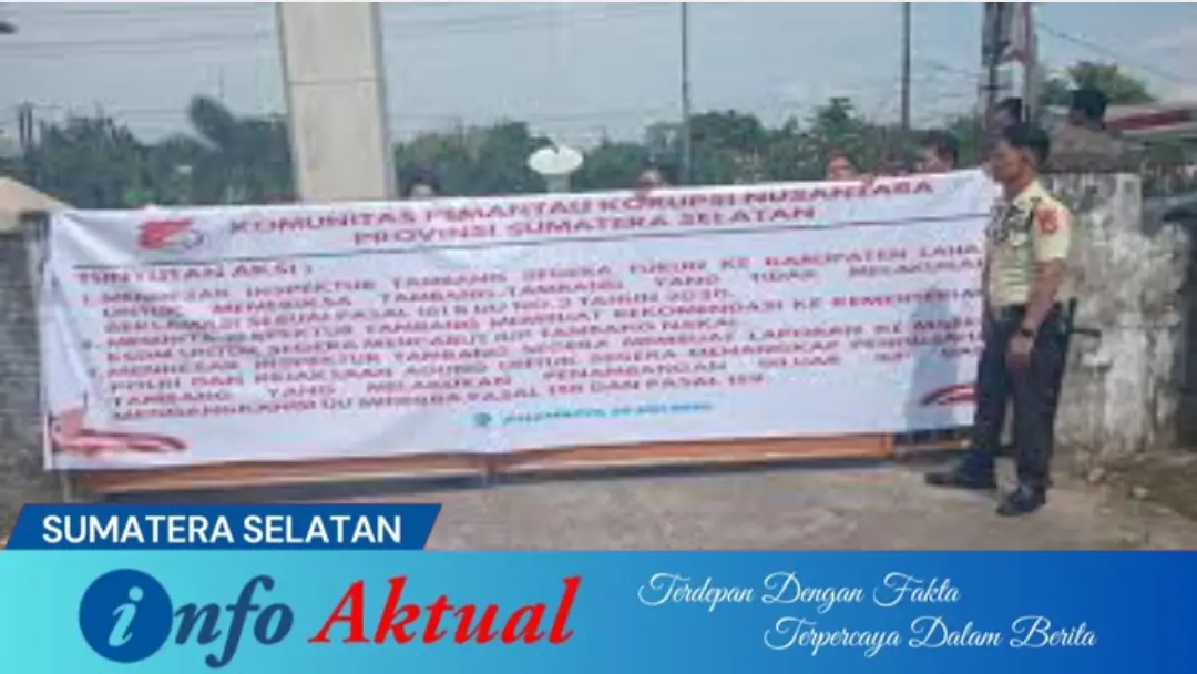 KPK Nusantara Demo Inspektur Tambang Sumsel
