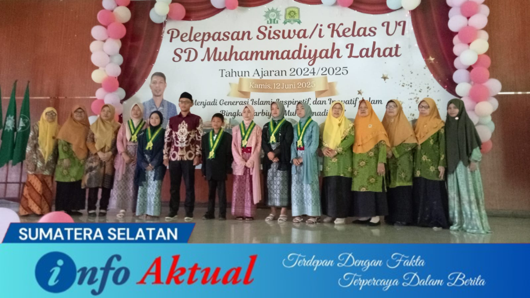 Pelepasan siswa/i kelas VI SD Muhammadiyah Lahat angkatan ke-88 Tahun ajaran 2024/2025.