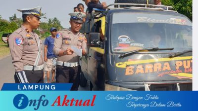 Satlantas Polres Tulang Bawang Barat Sosialisasi Penertiban Kendaraan ODOL, Prioritaskan Keselamatan Bersama