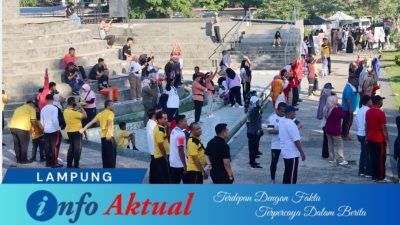 Pemda dan Polres Lampung Tengah Gelar Car Free Day di Tugu Canang Pepadun, ini Tujuannya