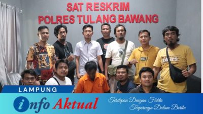 Tekab 308 Presisi Polres Tulang Bawang Tangkap Pelaku Pembunuhan dan Pemerkosaan Anak di Bedeng PT Indo lampung