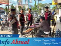 Tiga Lokasi di Pasar Unit 2 Yang Jadi Sasaran Kegiatan Patroli Dialogis Polres Tulang Bawang