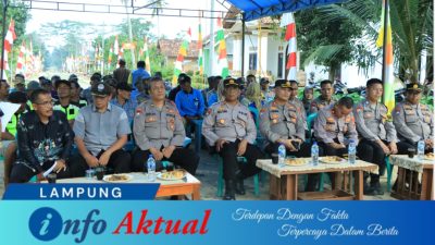 Dit Binmas Polda Lampung Lakukan Penilaian Lomba Pos Satkamling di Wilayah Hukum Polres Tulang Bawang Barat