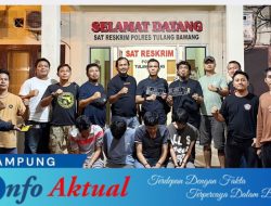 Polisi Tangkap Empat Pelaku Curanmor Yang Beraksi di Halaman Belakang Rumah Kepala kampung di Menggala Timur