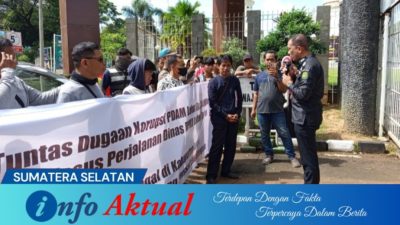 Demo di Kejati Sumsel, Dodo Arman Desak Percepatan Penanganan Dumas