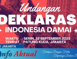 Gerakan Bersama Indonesia Damai Akan Gelar Deklarasi di Monumen Patung Kuda