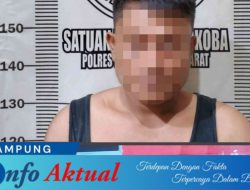 Satresnarkoba Polres Tulang Bawang Barat Amankan Seorang Pria Diduga Gunakan Narkoba Jenis Sabu