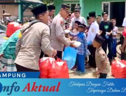 Wujud Kepedulian dan Kebersamaan, Polsek Punggur Bagikan Ratusan Nasi Kotak Kepada Masyarakat Usai Shalat Jumat