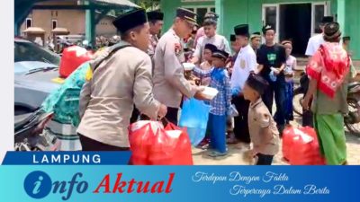 Wujud Kepedulian dan Kebersamaan, Polsek Punggur Bagikan Ratusan Nasi Kotak Kepada Masyarakat Usai Shalat Jumat