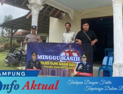 Polsek Gunung Agung, Laksanakan Pengamanan Ibadah Gereja Minggu Kasih Gereja GKMI Tiyuh Tunas Jaya