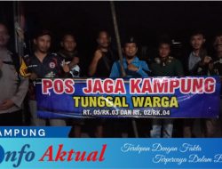 Polsek Banjar Agung All Out! 33 Kampung Kompak Jaga Malam, Kriminalitas Lenyap