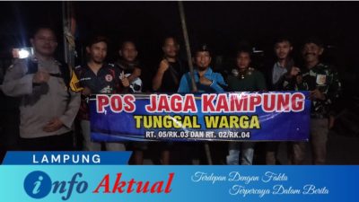 Polsek Banjar Agung All Out! 33 Kampung Kompak Jaga Malam, Kriminalitas Lenyap