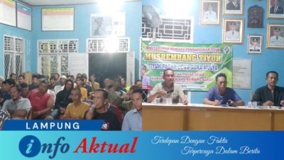 Musyawarah  Rutin triwulan Tiyuh PDSM : Kepala Tiyuh Tegaskan tentang Kebersamaan Membangun Tiyuh Pagar Dewa Suka Mulya