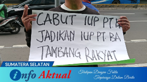 Ratusan Massa Peduli Lingkungan Unjuk Rasa di Kantor PT Bukit Asam Jakarta 2 Cabut IUP PT BA dan jadikan PTBA Tambang Rakyat