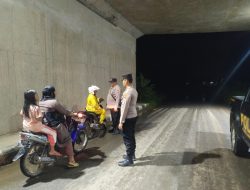 Polsek Lambu Kibang Laksanakan Patroli Hunting malam hari Pencegahan Tindak Pidana C3, Ciptakan Situasi Aman dan Kondusif