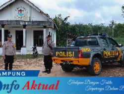 Polsek Lambu Kibang Laksanakan Pengamanan Ibadah Gereja Minggu Kasih Gereja Bethel Indonesia Tiyuh Kibang Budi Jaya