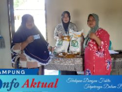 194 KPM Desa Budi Aji Terima Bantuan Sembako, Warga Apresiasi Kepedulian Pemerintah Desa
