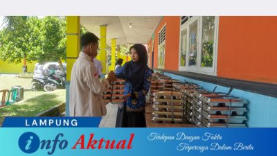 Hari Pertama Program Makan Bergizi Gratis di SMKN 1 Negeri Besar, Way Kanan: Siswa Antusias dan Bersyukur