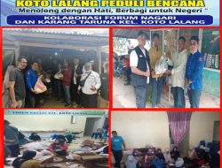 Warga Koto Lalang Salurkan Donasi untuk Korban Banjir Bandang di Batu Busuk, Pulihkan Harapan di Tengah Duka 