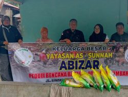 Yayasan As-Sunnah Abizar Salurkan Bantuan untuk Korban Bencana di Pasaman barat