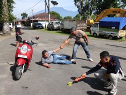 Polres Pasaman Barat Gelar Rekonstruksi Kasus Pembunuhan Warga Jorong Tarandam Nagari Koto Baru, Kabupaten Pasaman Barat