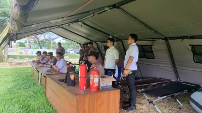 Antisipasi Bencana Hidrometeorologi, Polres Tulang Bawang Barat Gelar Apel Rutin Posko Tanggap Darurat dan Siagakan  Personil