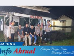 Personil Polsek Tulang Bawang Tengah, Gelar Patroli Siskamling dinihari Guna Cegah Gangguan Kamtibmas