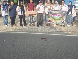 Tebar Berkah Ramadhan LAN Pasaman Barat Bagikan 300 Kotak Takjil Di Bundaran  Simpang Empat
