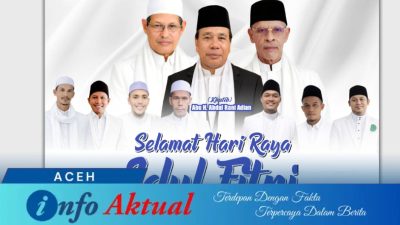 Masjid Jami’ Serambi Aceh Gelar Shalat Idul Fitri 1447 H, Abu Teupin Peraho Bertindak sebagai Imam dan Khatib