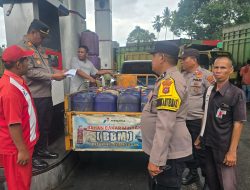 Polres Pasbar dan Polsek Pasaman Lakukan Pengawasan Distribusi Bio Solar Nelayan di SPBU Sariak