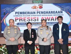 Kapolresta Cirebon Terima Presisi Award dari Lembaga Kajian Strategis Kepolisian Indonesia atas Kinerja dan Pelayanan Publik