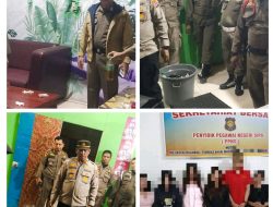 Patroli Gabungan Satpol PP, Polsek Pasaman dan TNI Tertibkan Kafe Karaoke di Jambak Selatan, Enam Orang Diamankan